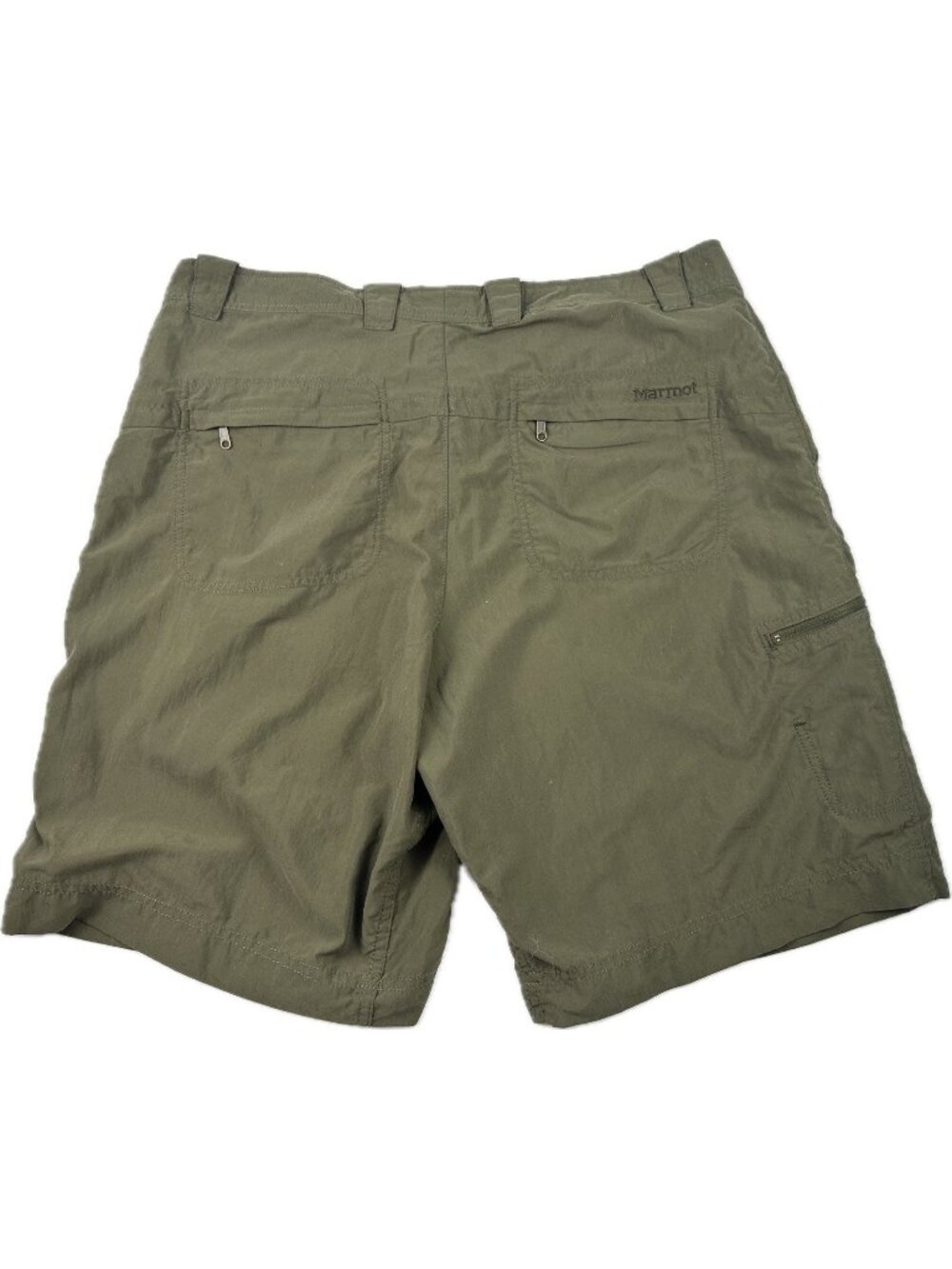 Marmot Shorts Men 36 Green Lightweight Performance Fish Hike Cargo Outdoor